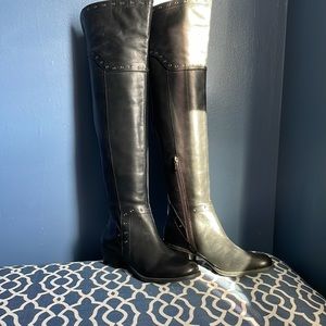 Vince Camuto Over the knee boots Size 9 Black leather New Never Worn Without Box